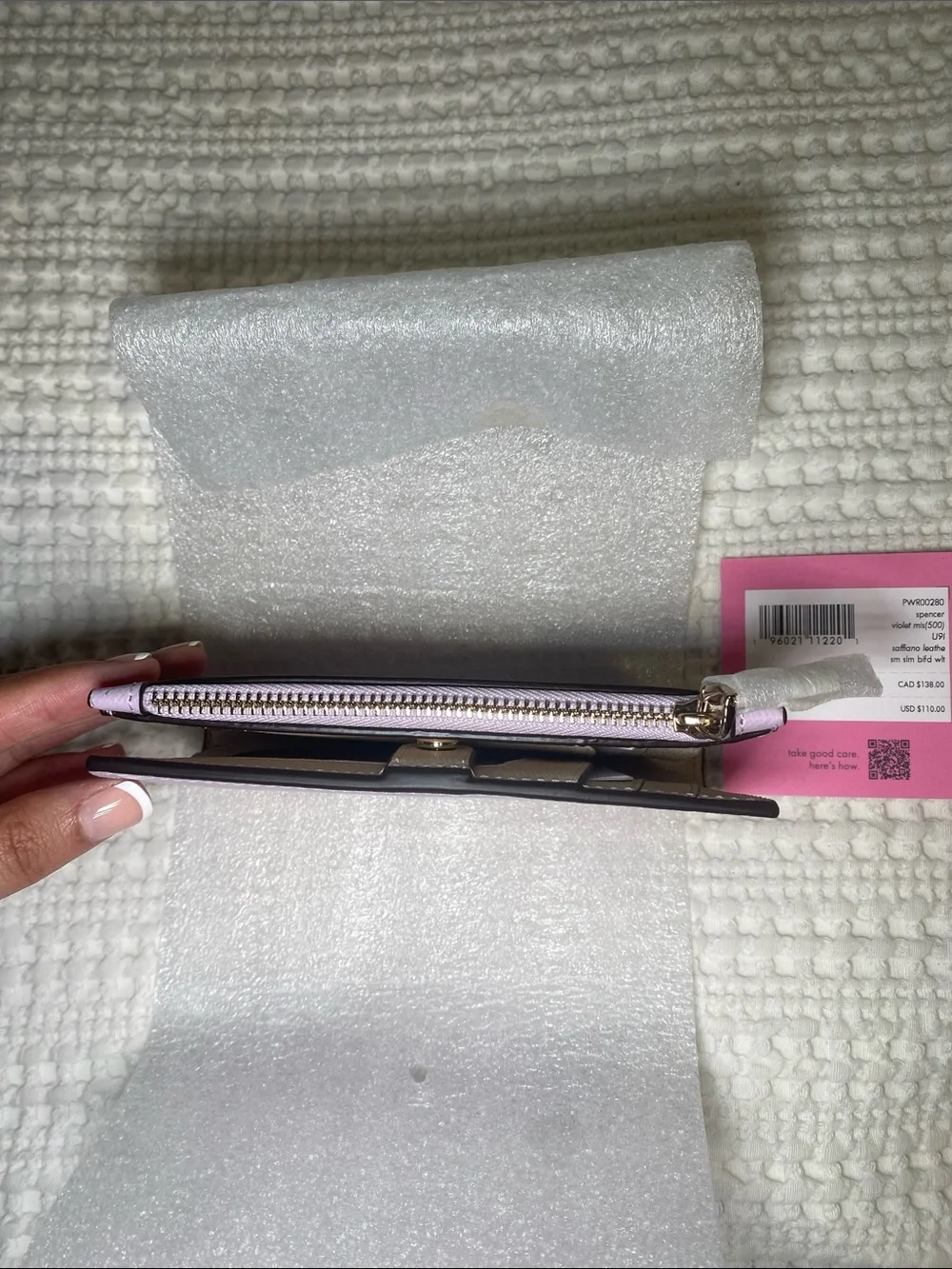 NWT Kate Spade Violet Saffiano Leather Wallet with Gold Hardware 🦄✨